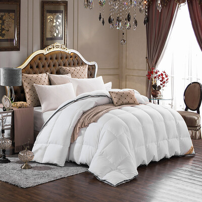 

Hongrun elegant baby core textile 90 white goose down quilt thick warm feather core double winter light gray 220 240cm