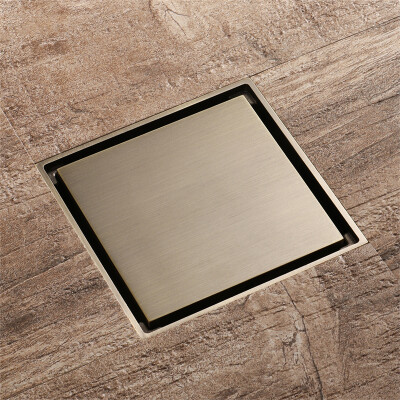 

HIDEEP Bathroom Accessories bathroom Square green bronze floor drain