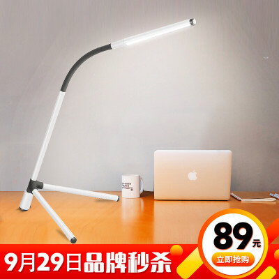 

Jingdong supermarket] Philips (PHILIPS) LED desk lamp indoor study lamp snow crystal white cool Hong 1.5W 4000K 66046