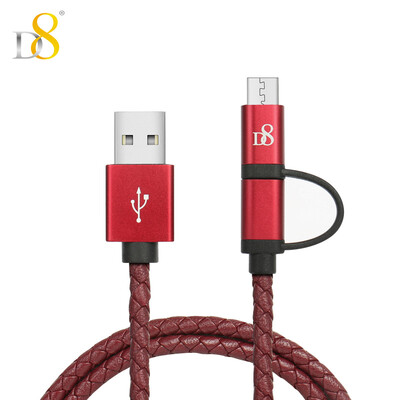 

D8 Эндрюс телефонный кабель зарядки Android Combo Type-C Red Wine