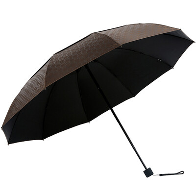 

Paradise umbrella to strengthen the double-layer breathable impact black plastic 30 umbrella 7841E brown