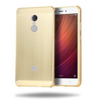 

Luxury Case for Xiaomi Redmi Note 4X Aluminum Bumper+Acrylic Panel Back Glossy Business Cover for Redmi Note 4 Global Version