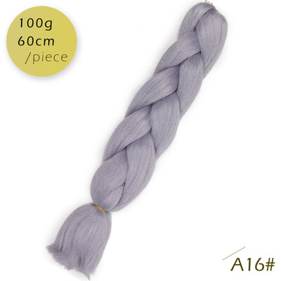 

AISI HAIR 100g / pcs 24inch Kanekalon гигантский косы Волосыломбер Две тонныЦветные синтетические волосы для кукол Вязание крю