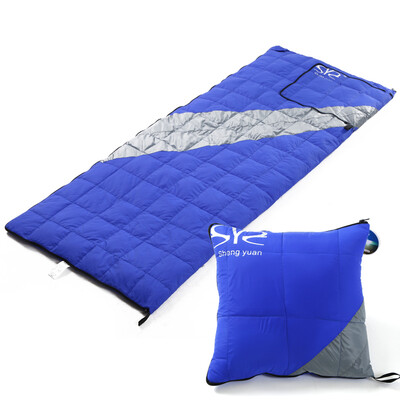 

Shengyuan down warm sleeping bag adult outdoor autumn&winter light multi-function duck down sleeping bag pillow cushion 1000g blue