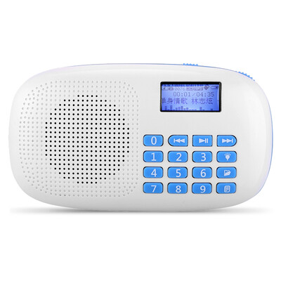

Long Qin ROYQUEEN X360 Card Radio Elderly Walkman Portable mp3 Player Mini Speaker Speaker Flashlight Windsor White