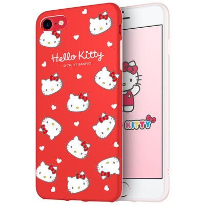 

Hello Kitty Apple 78 Phone Case iPhone7 8 Cartoon Case All-In-One Silicone Shatterproof Soft Shell 47 &quotSweetheart Hello Kitty Red
