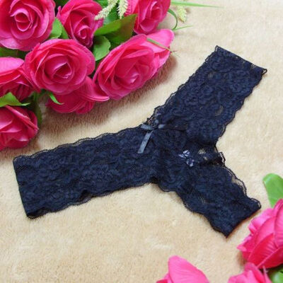 

Women Lady Sexy Lace V-string Brief Panties Thongs G-string Lingerie Underwear