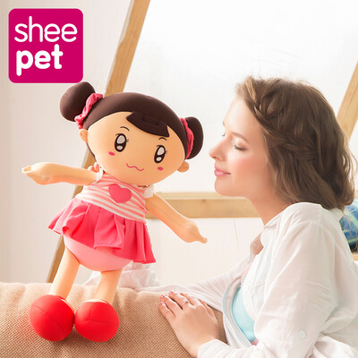 

Sheepet plush and stuffed dress girls toys 53cm soft fashion girls dolls birthday gifts baby doll filling with snowpartick