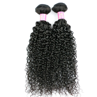 

Hot Queen Hair Kinky Curly Wave Brailizn Virgin Hair 2 Bundles 20 Inch Unprocessed Brazilian Human Hair Curly