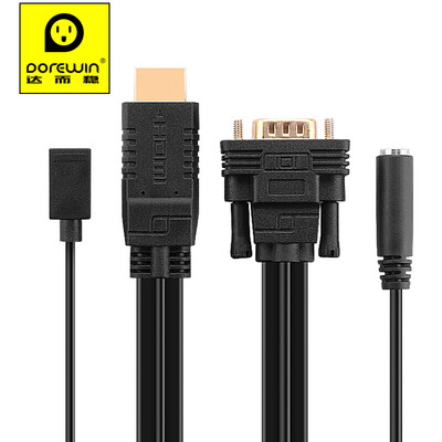 

Darwin DOREWIN hdmi turn vga line with audio computer video cable converter HD cable connector TV cable HZV1018