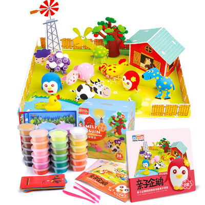 

Отцовство Penguin 36 Цвет Эта глина грязи цвета пластилина детские игрушки День идеи подарков + 36 Расширенный цвет костюма