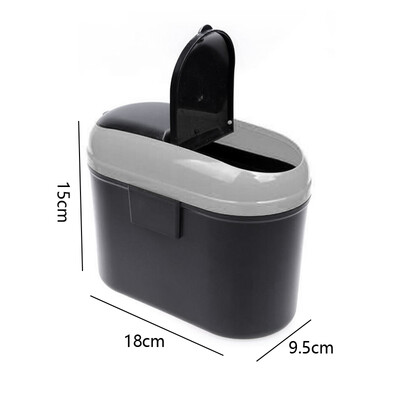 

Grey Color Mini Vehicle Auto Car Garbage Dust Case Holder Box Organizers 610195