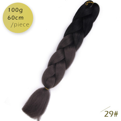 

AISI HAIR 100g / pcs 24inch   Kanekalon гигантский   косы Волосыломбер Две тонныЦветные синтетические волосы для кукол Вязание крю