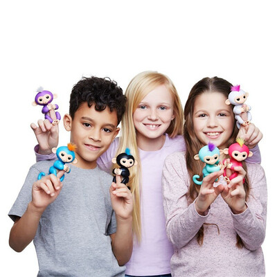 

Fingerlings Toys Birthday Gifts Новые умные красочные милые пальцы обезьяны детские игрушки электронные умные Touch