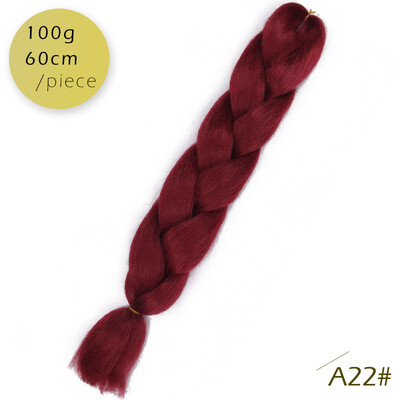 

AISI HAIR 100g / pcs 24inch   Kanekalon гигантский   косы Волосыломбер Две тонныЦветные синтетические волосы для кукол Вязание крю