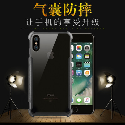 

Shengdi Вэй (Sendio) Apple X / 10 популярных брендов мобильный телефон оболочки iPhoneX / 10 популярных марок сотового телефона защитный чехол / защитная оболочка Выдерживает падение ТПУ телефон оболочки мягкой оболочки черный