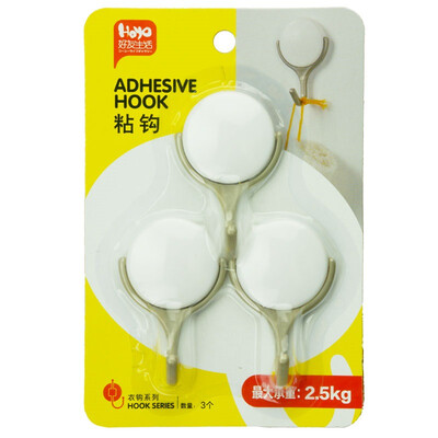 

Friends strong round stick hook (3 loaded) sticky paper hook G0070