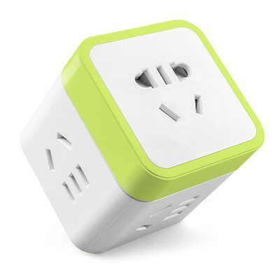 

Good work lengon a switch to five jacks Rubik&39s Cube power plug strip plug-in board Multi-function vertical wireless new GB plug-in tow line board XD-Q605 green