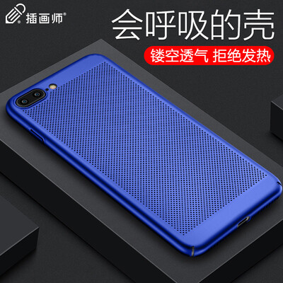 

Illustrator Apple 7 & 8 Plus phone case iPhone7 plus & 8 Plus mobile phone case 55 inches mobile phone cover frosted thin heat sink hole shell front is still CROCS blue