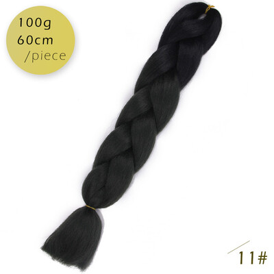 

AISI HAIR 100g / pcs 24inch Kanekalon гигантский косы Волосыломбер Две тонныЦветные синтетические волосы для кукол Вязание крю
