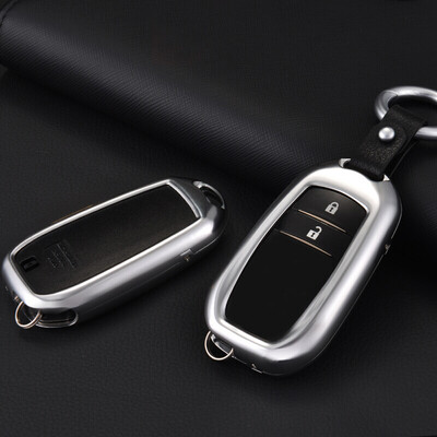 

Huashi Toyota Key Case Prado Key Bag Toyota Lei Ling Highlander Camry Double Engine Corolla Reiz Crown Overbearing Key Bag Buckle Case A - Platinum Grey