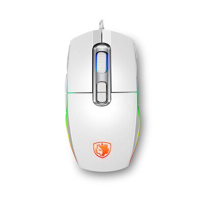 

-Benz (Sades) проводная мышь Aurora механическая игра лол (зеркальная белый) RGB Wrangler стиль игровой Jedi выжить CF CF вспомогательный курица макропрограммирование мыши