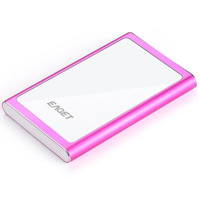 

Yi Jie EAGET G90-1TB fashion hard encryption all-metal USB30 high-speed mobile hard disk pink