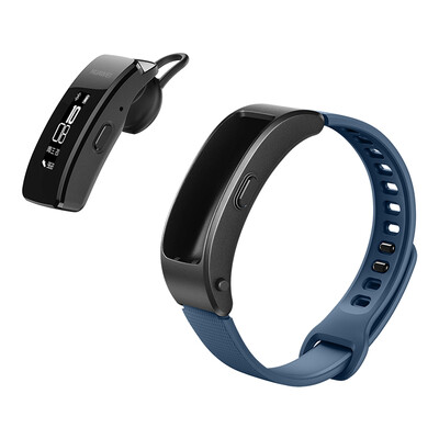 

HUAWEI HUAWEI bracelet B3 youth version of Bluetooth headset smart bracelet call meter step calories sleep alarm clock WeChat QQ IOS Android blue