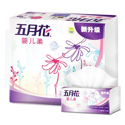 

May Flower (May Flower) pumping paper baby soft 2 layer 150 pumping facial tissue * 8 package (small size)