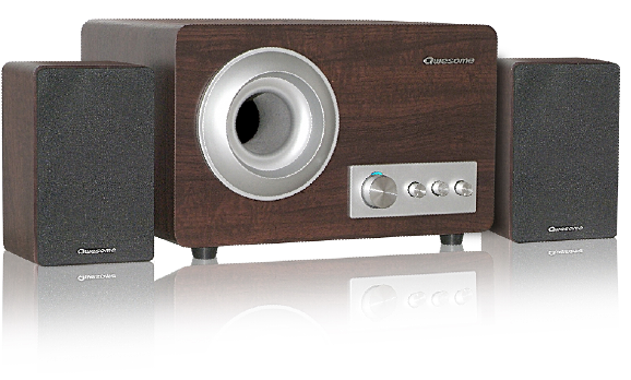 傲森(awesome) pk-690 2.1声道多媒体音箱 棕色