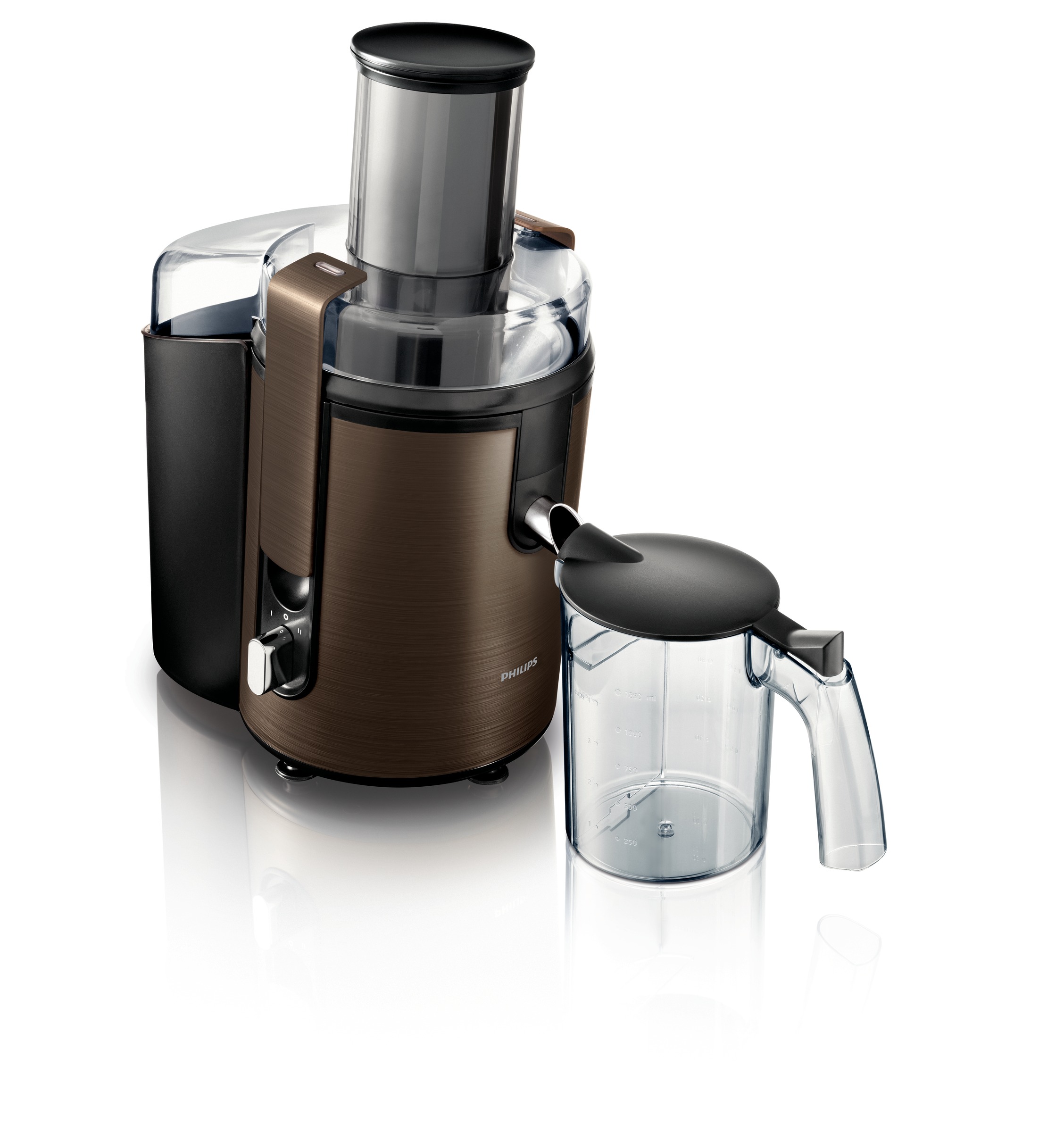 飞利浦viva aluminium榨汁机 800 瓦  升容量 超大加料管