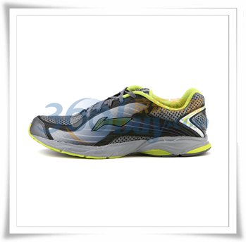 李宁li-ning跑步系列男轻质跑鞋arbf011-4冷灰10c/黑9