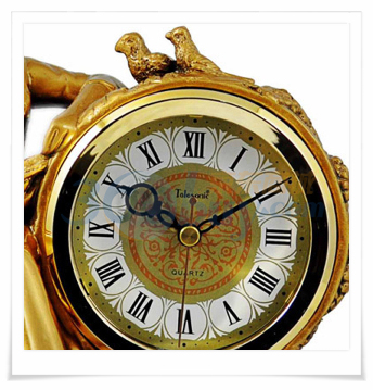 天王星 高级工艺钟 k-502sd 金色价格(怎么样)_易购手表钟表比价频道