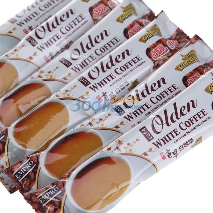马来西亚进口 cafe olden南洋古早原味白咖啡盒装400g