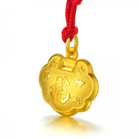 周生生 黄金(足金)福锁鱼吊坠 52400p 2.92克