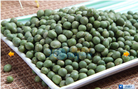 岗子峪有机青豆 产品特点:青豆富含不饱和脂肪酸和大豆磷脂,皂角苷