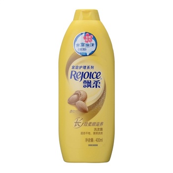 
                                        
                                                            飘柔洗发水杏仁长效柔顺家庭装400ml（控油 男士女士通用）花香调                
