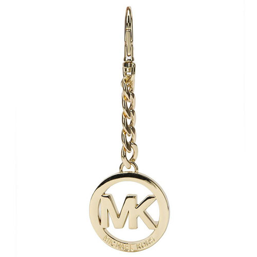 michael kors(mk)迈克·柯尔 女款金色logo钥匙扣 35h0tkck1n ry