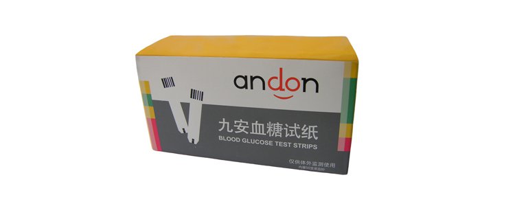 九安血糖试纸 型号:ags-1000 规格:25条/筒*2筒/盒