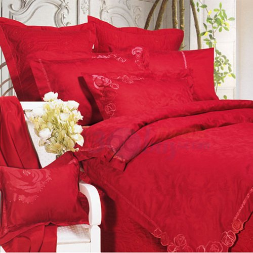 罗莱双人婚庆四件套玫瑰森林ty163-4