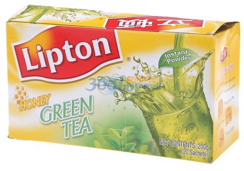 【立顿蜂蜜绿茶】立顿(lipton) 蜂蜜固体茶 蜂蜜绿茶20包 200g【行情
