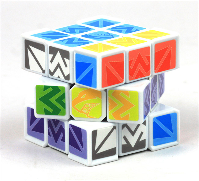 奥迪双钻(auldey)奇博少年 专业竞速型三阶魔方 闪电暴鲨 690014