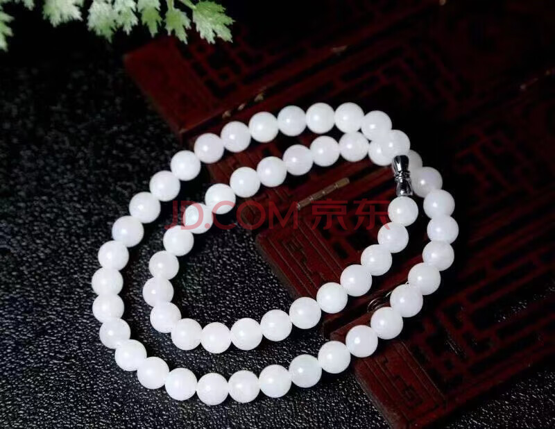 居家装饰和田玉青海料项链玉质温润配戴效果好简单大方10mm包邮