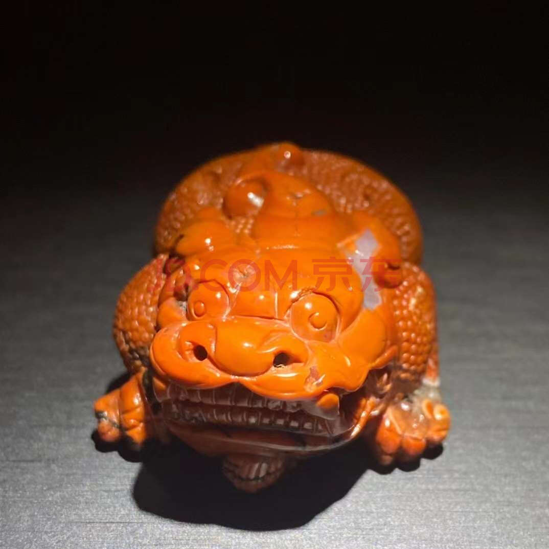 145战国红貔貅玛瑙摆件茶宠手把件f7
