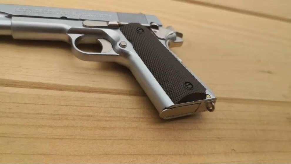 05合金帝国1911不可发射抖音同款 磨砂黑 帝国1911标配6一体弹 6双色
