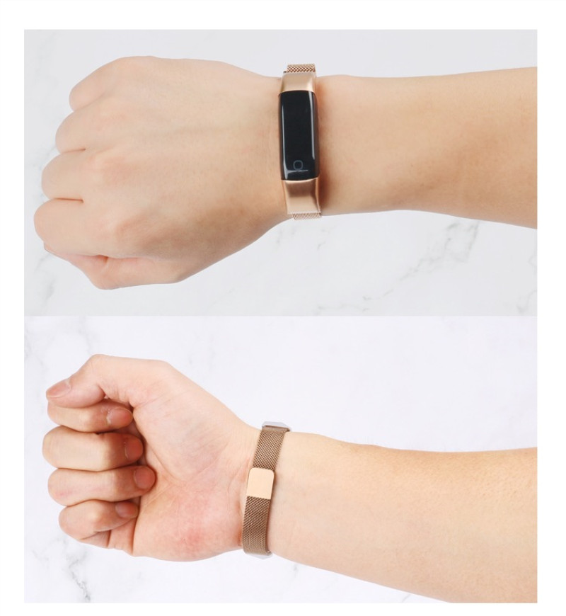 适用乐心mambo2腕带适用乐心手环腕带mambo2金属钢带ziva磁吸替换表带