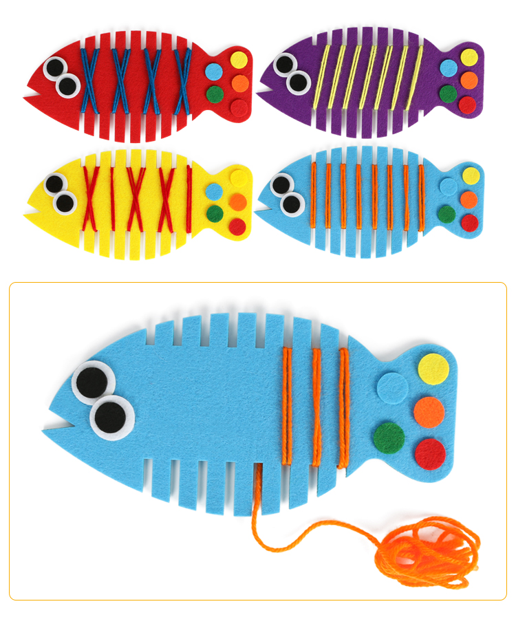 幼儿园手工生活数学区域区角玩具小班自制纽扣早教玩教具材料狗狗款