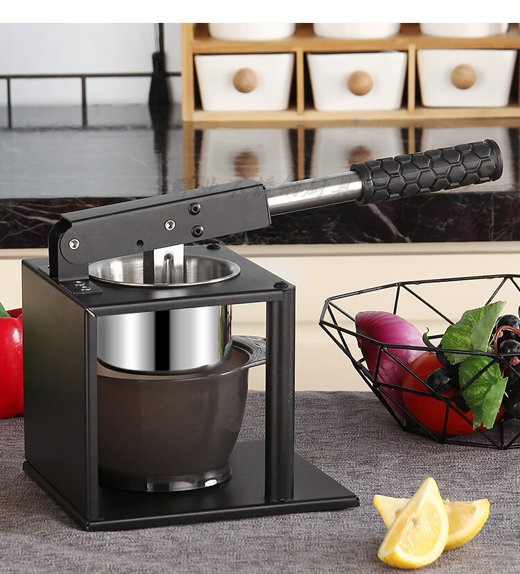压榨果汁机不锈钢手动榨汁机家用炸西瓜汁橙子压榨机挤水果榨石榴汁器