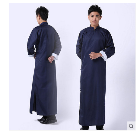 chen g琛寂【新款】咏春拳服装中式长衫叶问一代宗师叶问影视服装长袍