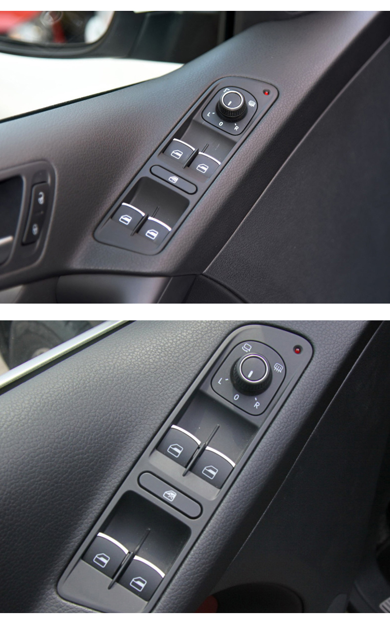 适用大众途观玻璃升降器开关迈腾途安速腾高尔夫6电动车门窗按钮左前